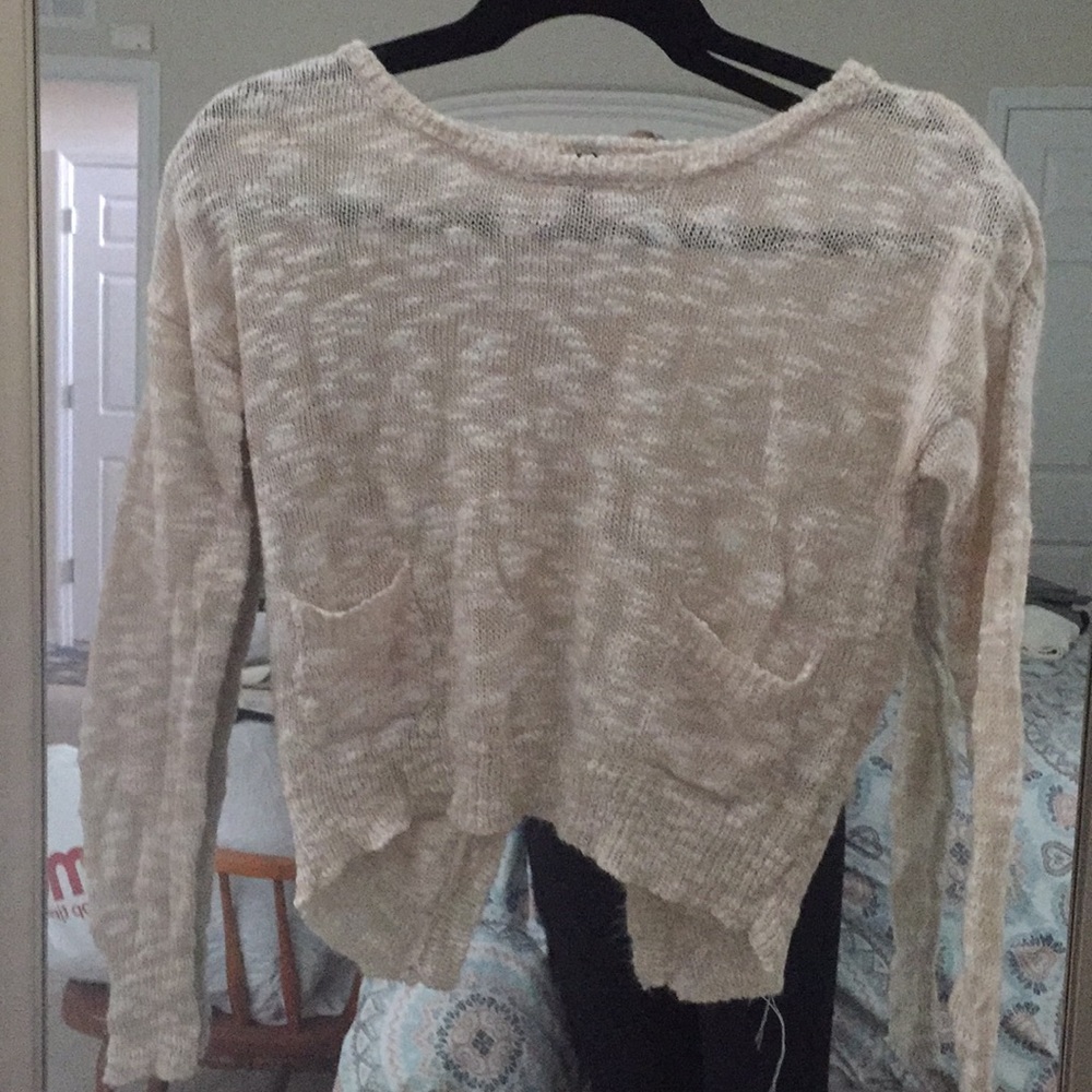 Open back sweater